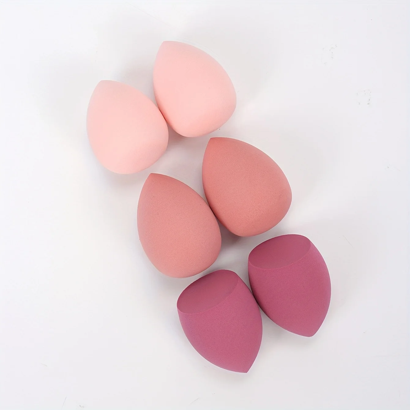 6Pcs Hydrophilic Makeup Sponges-Latex-Free Multi-Color Blenders for Liquid/Cream/Powder|Pore-Blurring All Skin Types Travel Kit