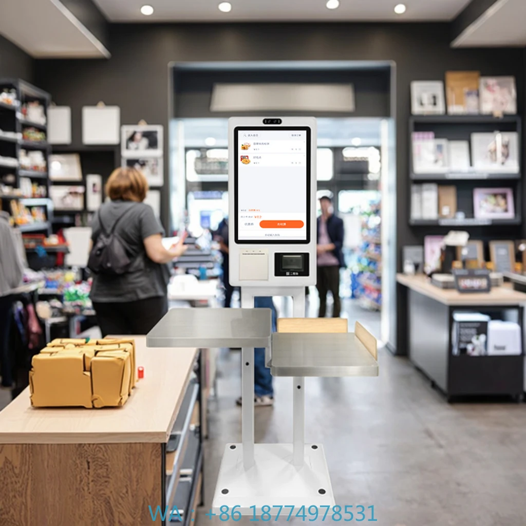

Cash Register Machine SDK Function Payment Kiosks All-In-One 32inch QR Code Receipt Self-Service Indoor Unmanned Supermarket