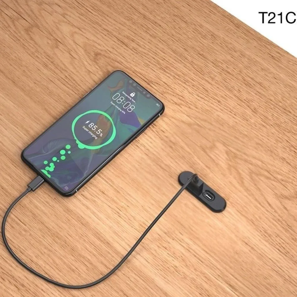 

1 USB-A and 1 Type-C Embedded USB Power Mini Compact Mini Desktop Power Strip 1.2M Extension Cord Recessed Sockets Desktop Use