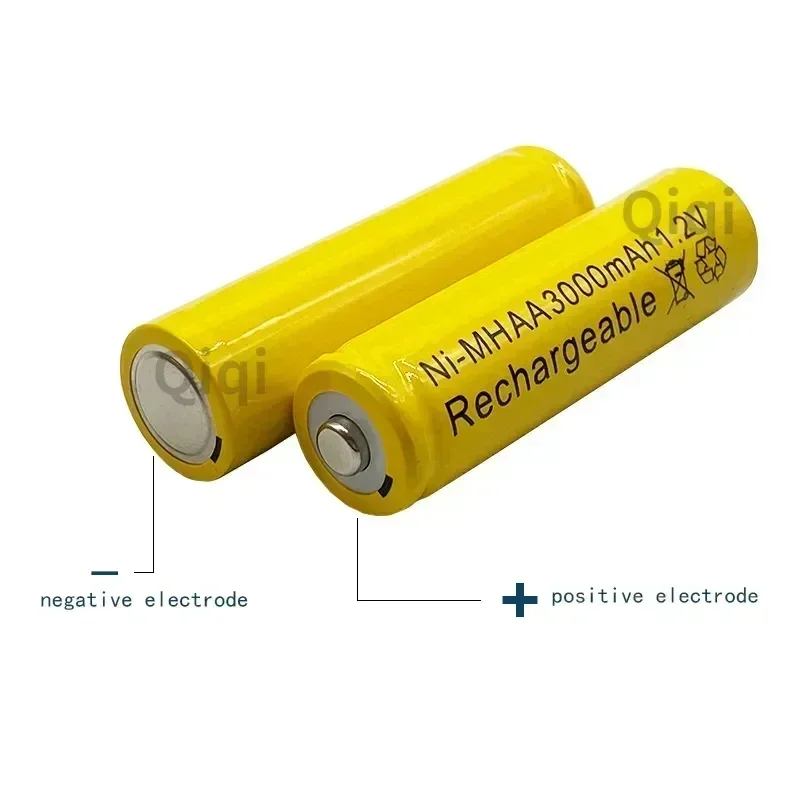 100% Original 1.2V 3000mAh NI MH AA Pre-Charged Rechargeable Batteries NI-MH Rechargeable AA Battery for Toys Camera Microphone