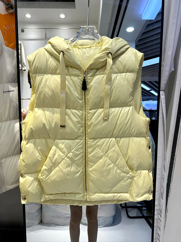 Damska pikowana kamizelka z wzorem w romby, płaszcz puchowy, koreański styl, ciepła, do noszenia na co dzień, jesień-zima, nowość...