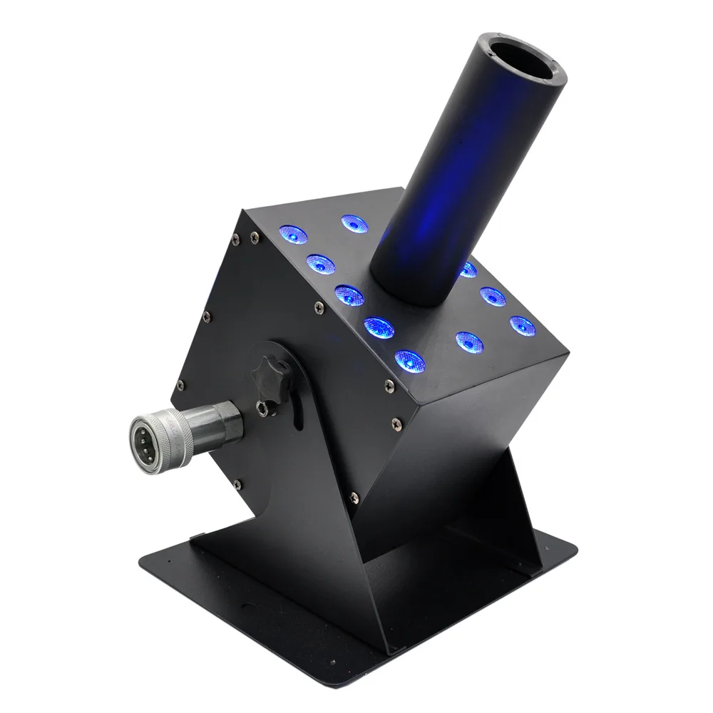 

CO₂ Column Machine with DMX512 12x3W RGB LED Electronic Control and Remote-Controlled Stage Effects Color Smoke Machine