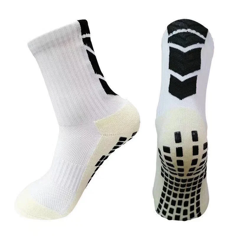 Non Socks Breathable Socks Sports Grip Anti-Slip Skid Football Thickened Soccer Socks Adults Kids Outdoor Cycling Sock