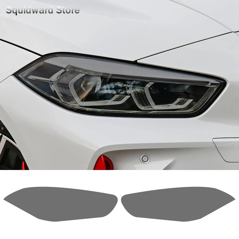 Smoked Black TPU Sticker Car Headlight Protective Film For BMW F40 F22 F44 F30 F31 G20 F34 F32 F36 F10 G30 F06 F07 F12 F01 G11