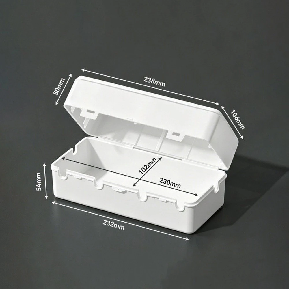 Waterproof Power Strip Protection Box with 4-Socket Design for Indoor and Outdoor Use ABS Housing 283x110x110mm