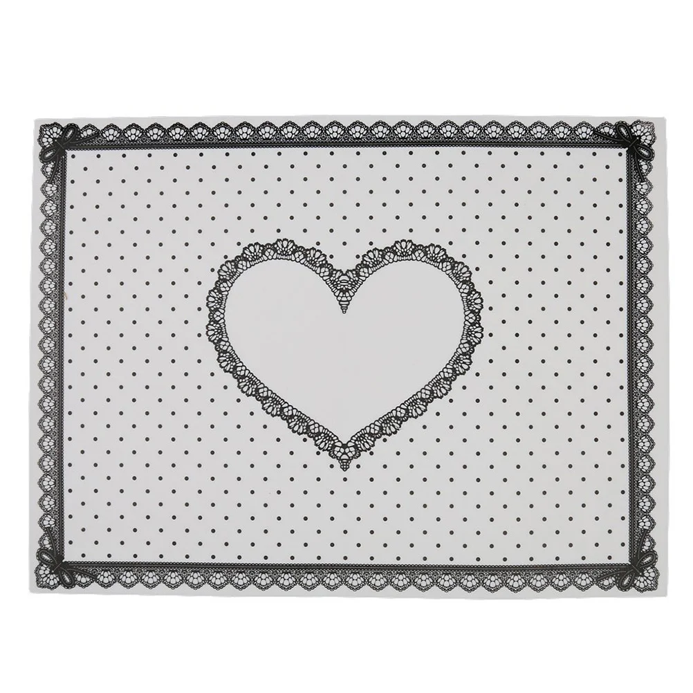 سيليكون مسمار الفن حصيرة الدانتيل الأبيض نقطة نمط مرنة مقاومة للحرارة المحمولة الجدول حصيرة مانيكير أداة سهلة التنظيف قابل للغسل الأظافر