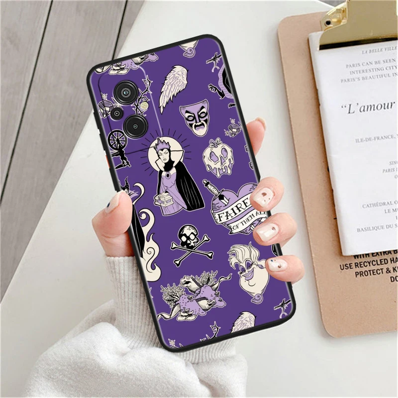 Cool Disney Evil Queen For Xiaomi Redmi 12C 11A 11 10C 10X 9T 9C 9AT 9A 8A 7A S2 6A A1 Plus Black Soft TPU Phone Case