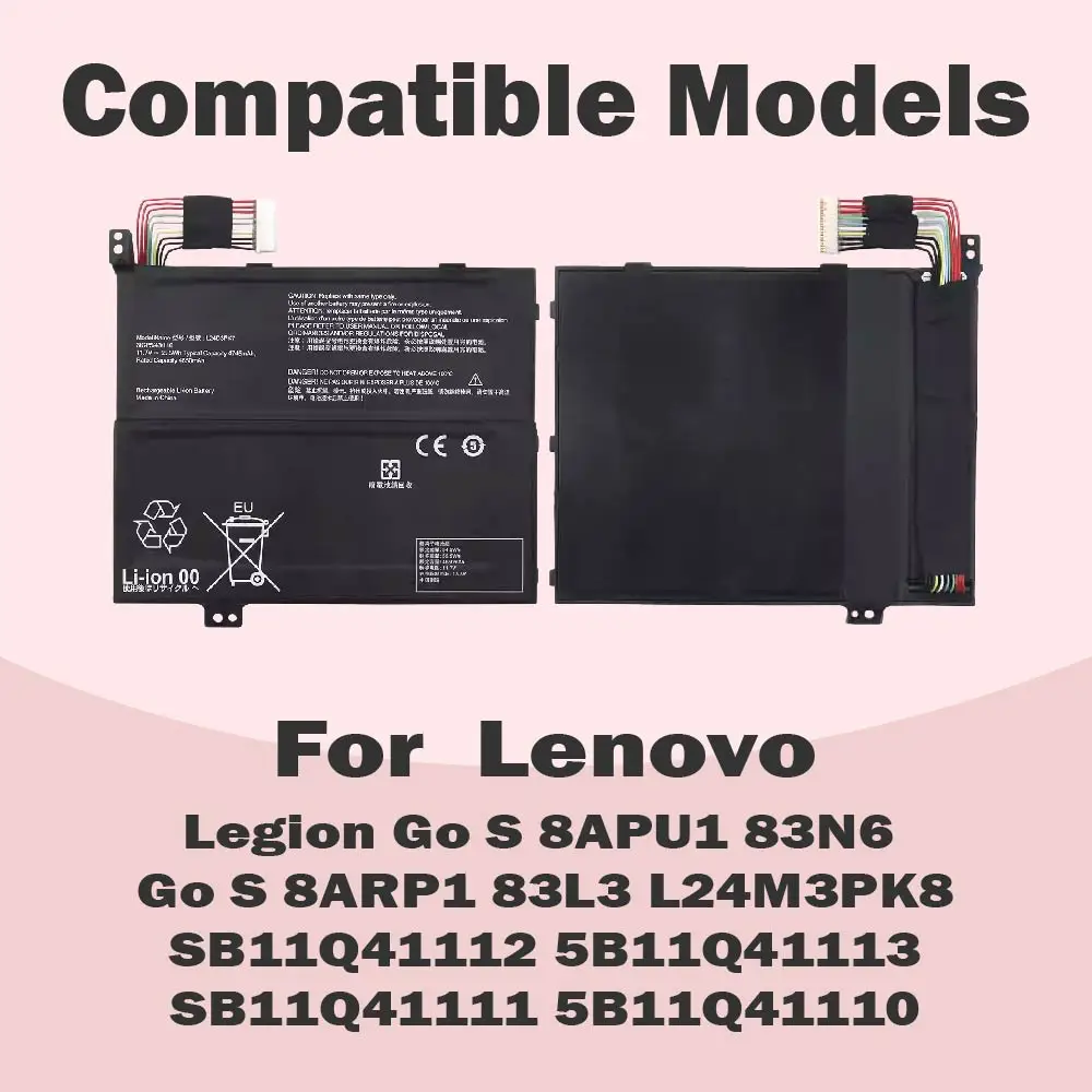 L24D3PK7 Laptop Battery L24C3PK7 L24L3PK7 L24B3PK7 for Lenovo Legion Go S 8ARP1 Handheld PC 83L3 Series SB11Q41112 5B11Q41113