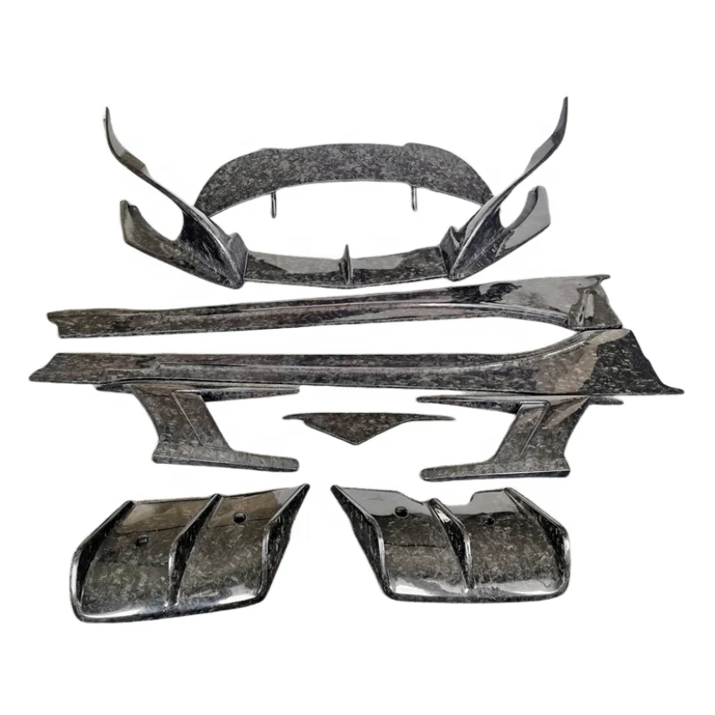 

Hot Selling Top Style Forged Carbon Fiber Front Bumper Lip Side Skirt Rear Diffuser Rear Spoiler for BMW I8 Body Kit