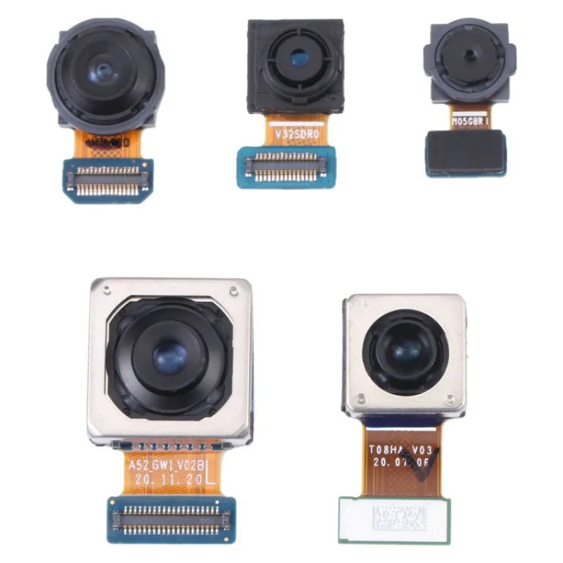 Full Set Front Rear Camera For Samsung Galaxy A72 SM-A725 Backside Camera Module Spare Parts