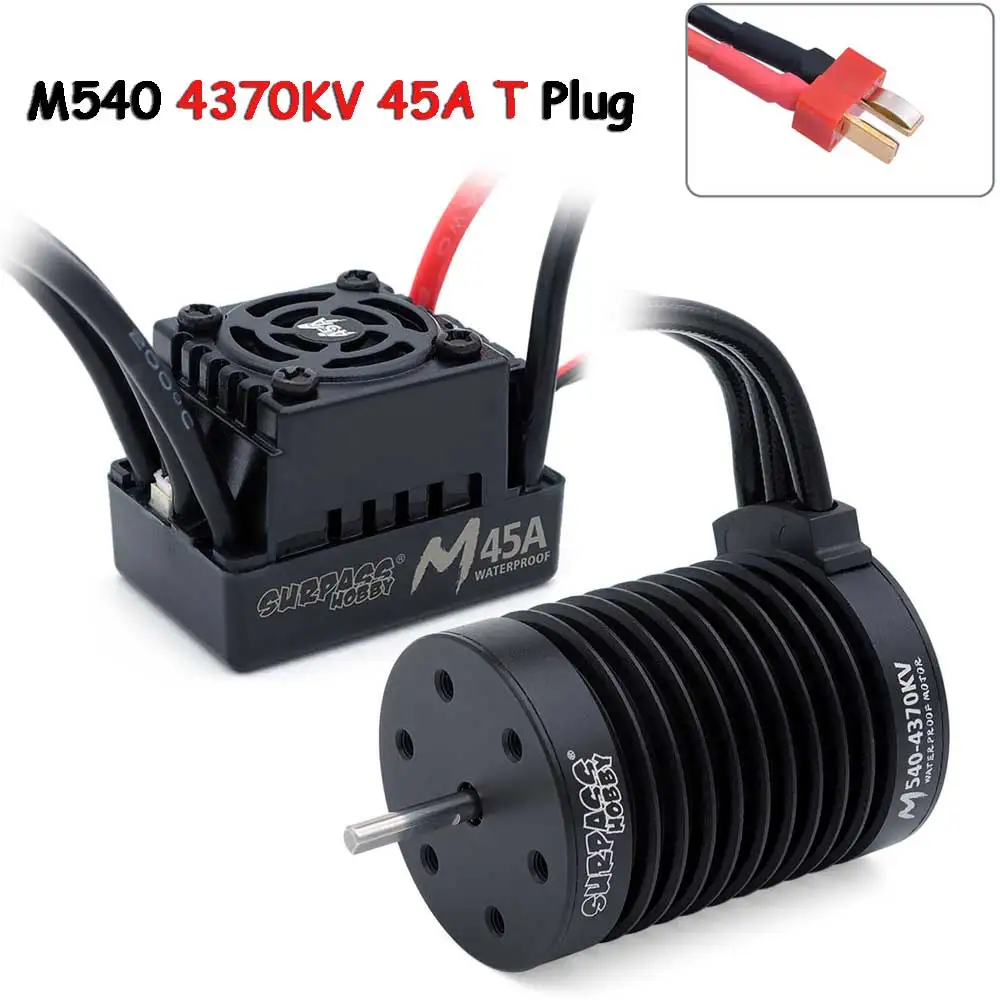 SURPASS HOBBY M540 M3650 M3660 Combo Waterproof Brushless Motor 3500/4200KV W/M45A/60A ESC for 1/10 1/12 RC Car Traxxas Off-Road image 3