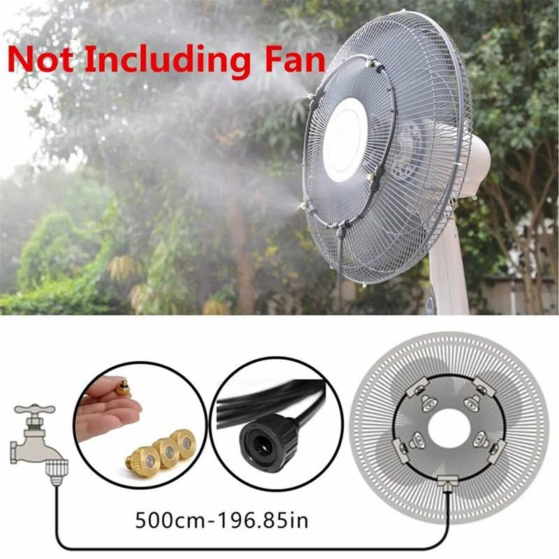 16 Inch Cooling Ring, Outdoor Fan Kit For Cool Patio Breeze, Outdoor Patio Garden Fan Accessories