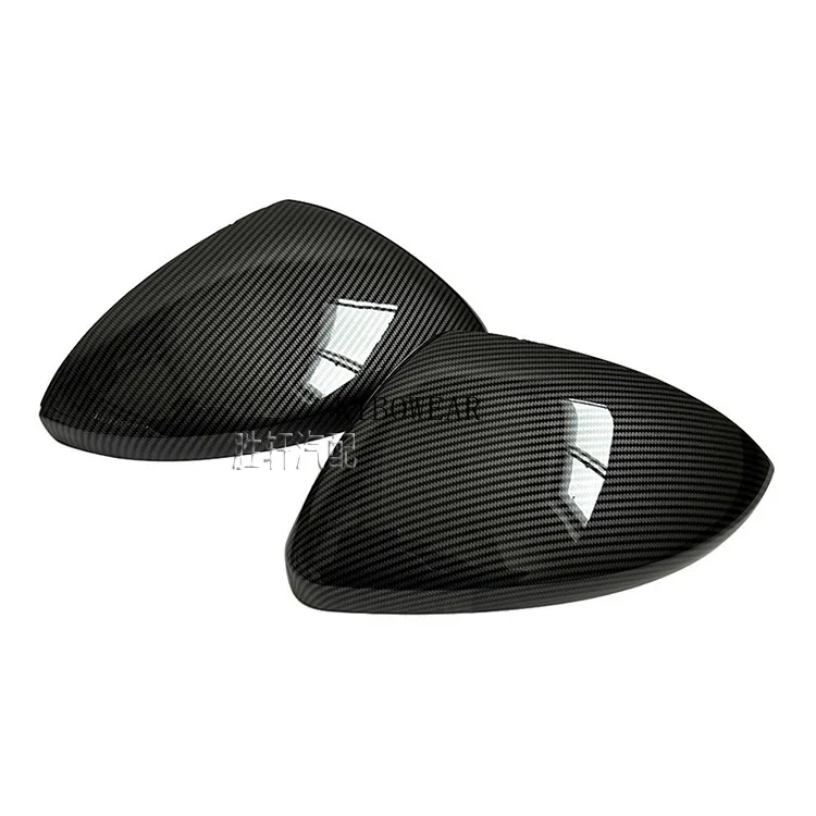 2pc Carbon Side Wing Mirror Cover Cap for Volkswagen Jetta MK7 America 2019-2025 W/O turn signal VII USA Auto replace part
