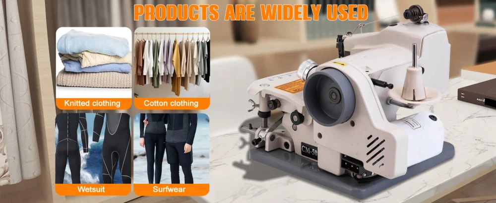 Portable Blindstitch Hem Chain Stitch Sewing Machine 1200 Stitches Per Min For Apparel Tailoring And Alterations
