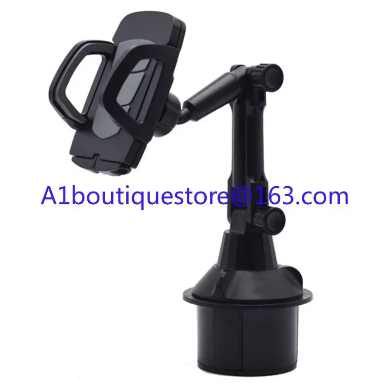 Long arm universal 360 degree adjustable gooseneck foldable car cup phone holder