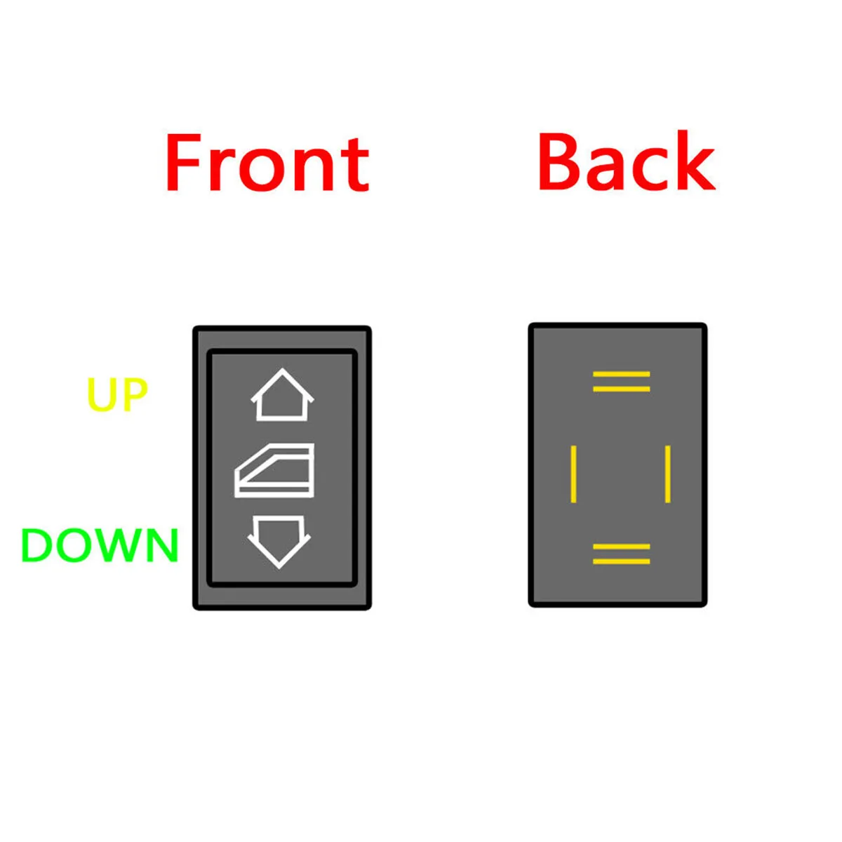 1/2/4/8Pc Universal 6 Pin Car Button Switch Electric Power Controller Window DC12 24V Kit Auto Car Switch Accessories 10A ON/OFF