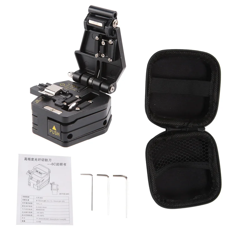 A24F-섬유 절단기 AUA-6C 케이블 절단 칼 FTTT 광섬유 칼 도구 커터 고정밀 절단기 16 표면 블레이드
