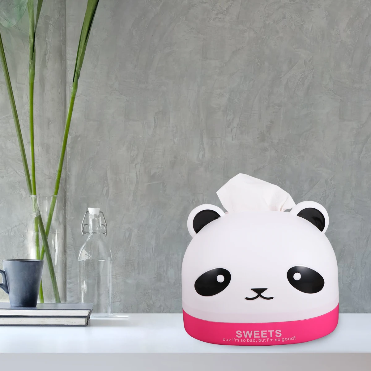 

Panda Tissue Box Practical Home Office Car Camping Paper Holder Napkin Storage Container Tissue Paper Box Household