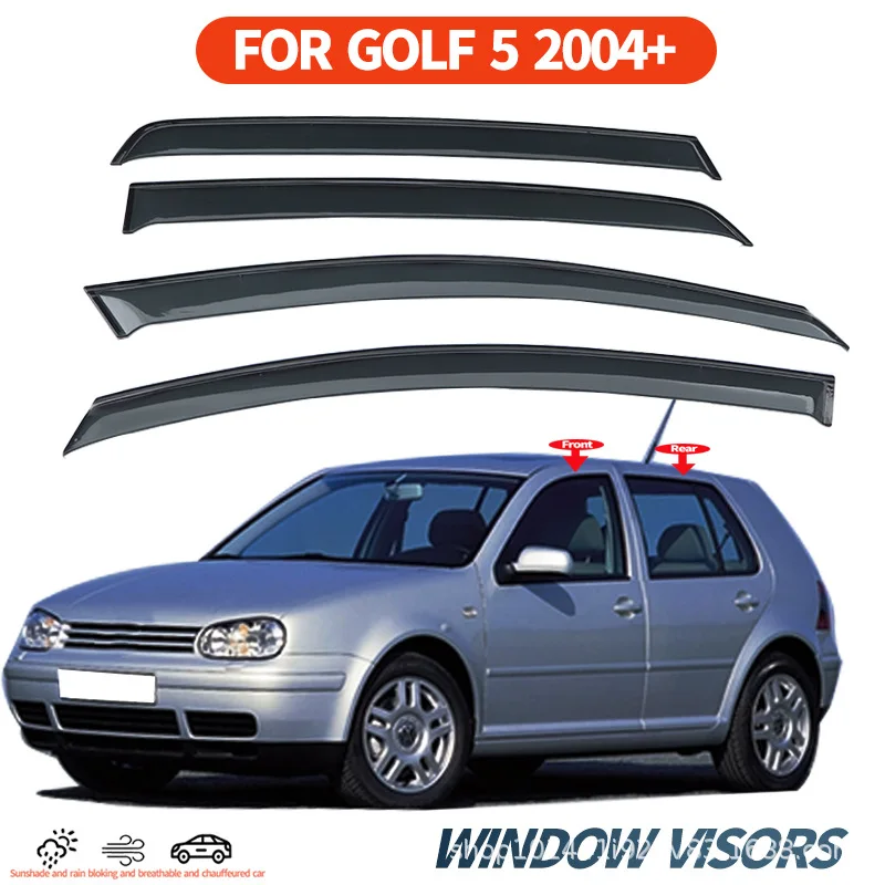

Подходит для Volkswagen Golf 5, щиток от дождя или блеска GOLF5 MK5 2004+, дождевик для окна автомобиля