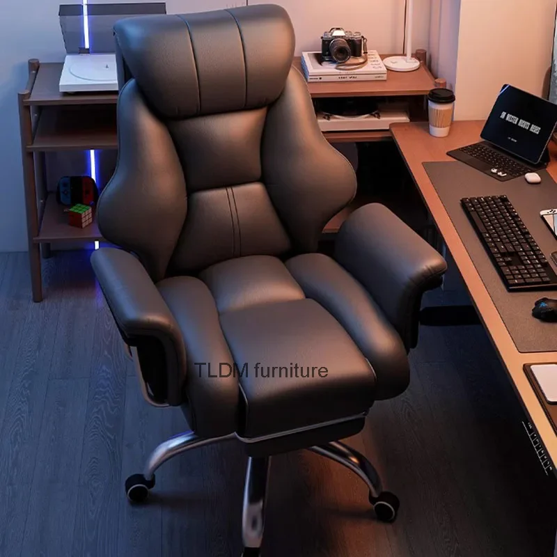 Boss Luxury Office Chair Leather Lazy Sofas Throne Computer Backrest Gaming Chair Mobile Professional Sillas De Gamer Furniture