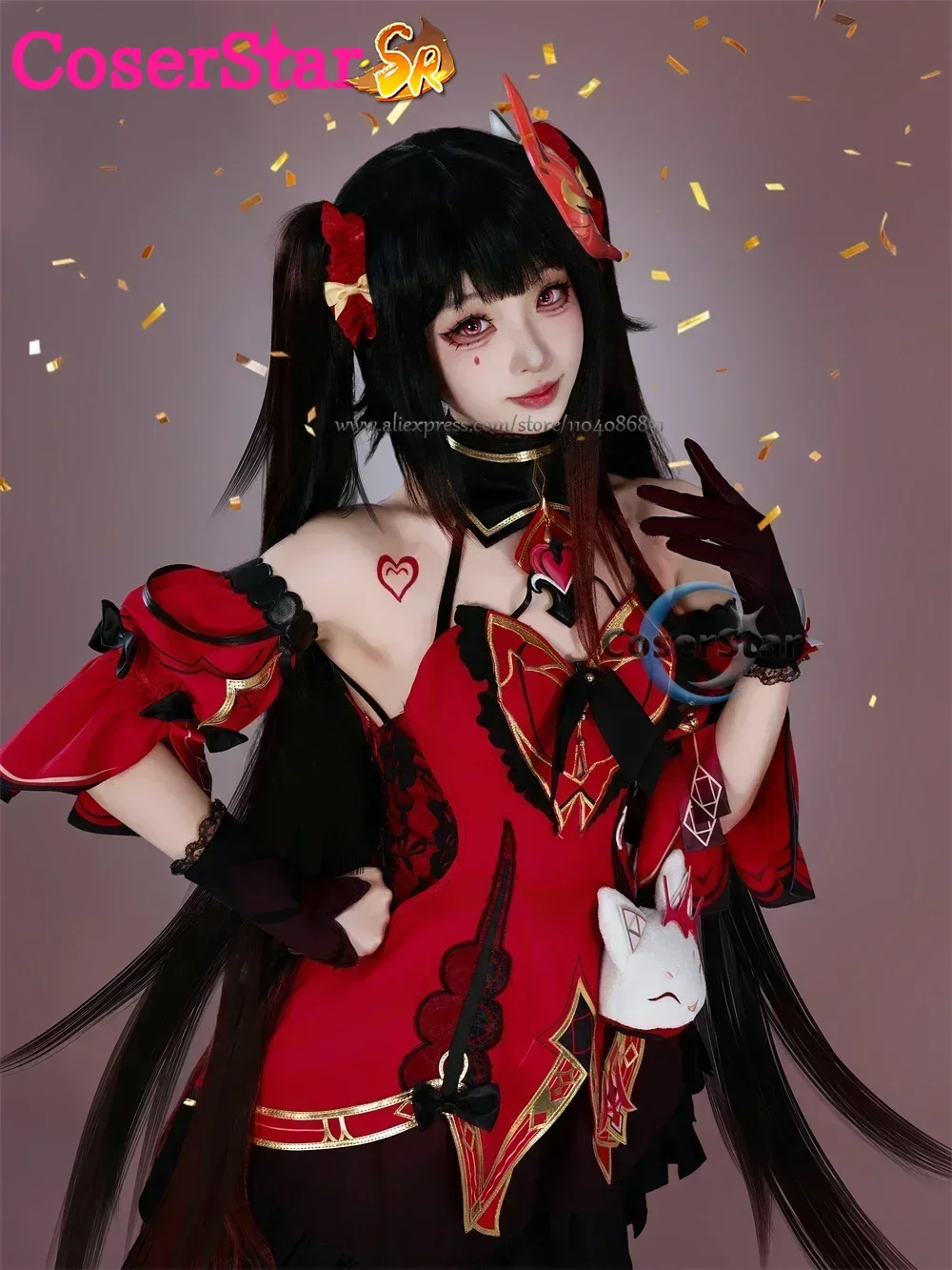 Honkai Star Rail Sparkle Cosplay Costume Role Play Comic Con Dress Hallowmas Party Wigs Animation Prop