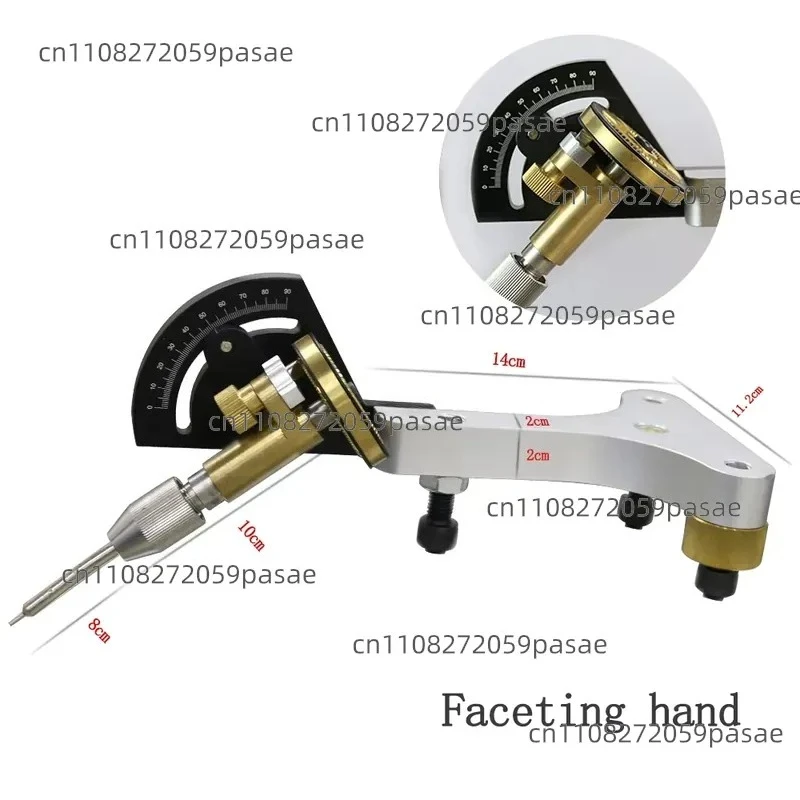 Gemstone Faceting Polishing Hand With 64 And 96 Teeth Index Wheels For Lapidary Cutting Tools