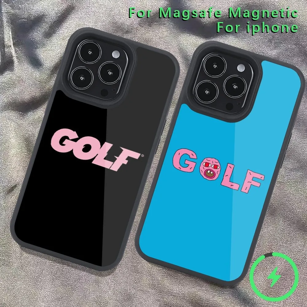 G-Golf W-Wang чехол для телефона iPhone 14 13 12 11 15 Pro Max Magsafe Беспроводная зарядка плюс мини-Чехол