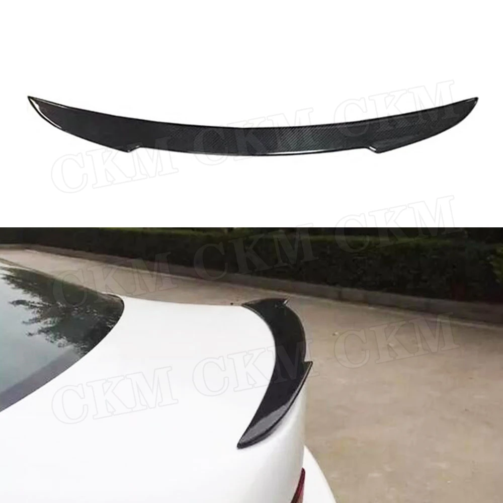 

CKMUUER Carbon Fiber for Lexus IS200 IS250 IS300 IS350 IS F Sport Sedan 4 Door 2013-2018 Material Rear Spoiler Wings Car Styling