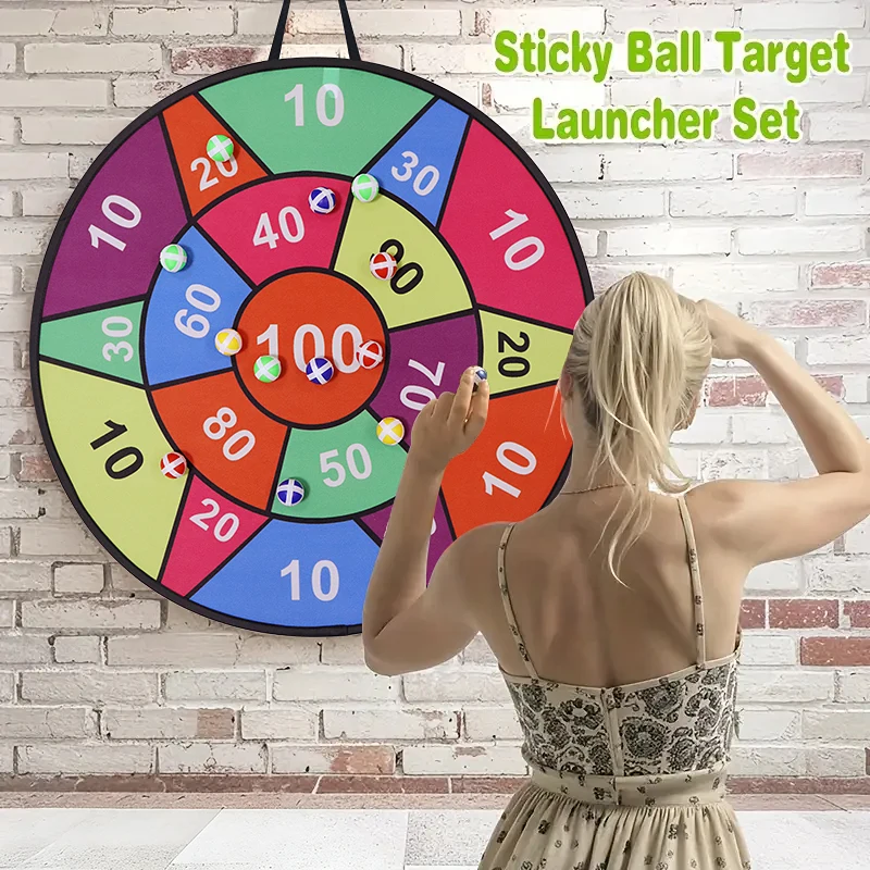 Colorful sticky ball dart board holiday party toys, indoor and outdoor interactive sports and fitness games, children's favorite