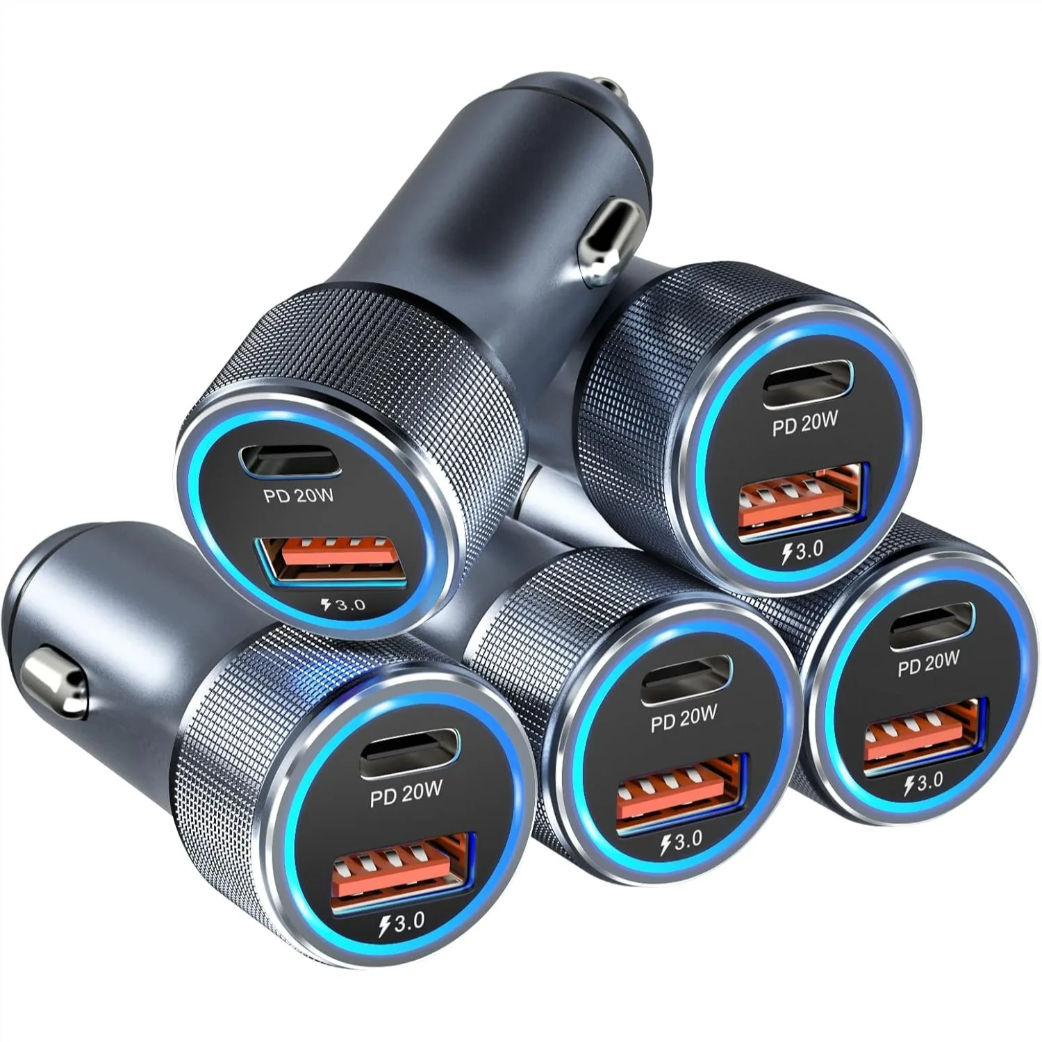 

USB C Car Charger, 36W Dual Fast Charge PD QC 3.0 Compatible iPhone iPad Samsung Pixel - Reliable Power on the Go
