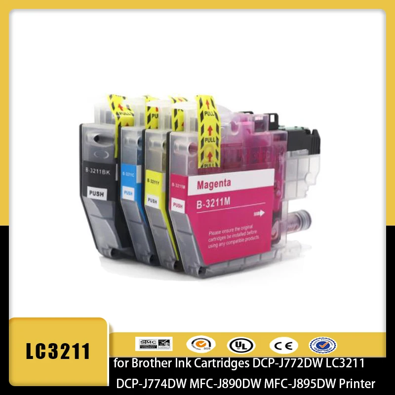 Vilaxh LC 3211 for Brother Ink Cartridges DCP-J772DW LC3211 DCP-J774DW MFC-J890DW MFC-J895DW Printer LC3211