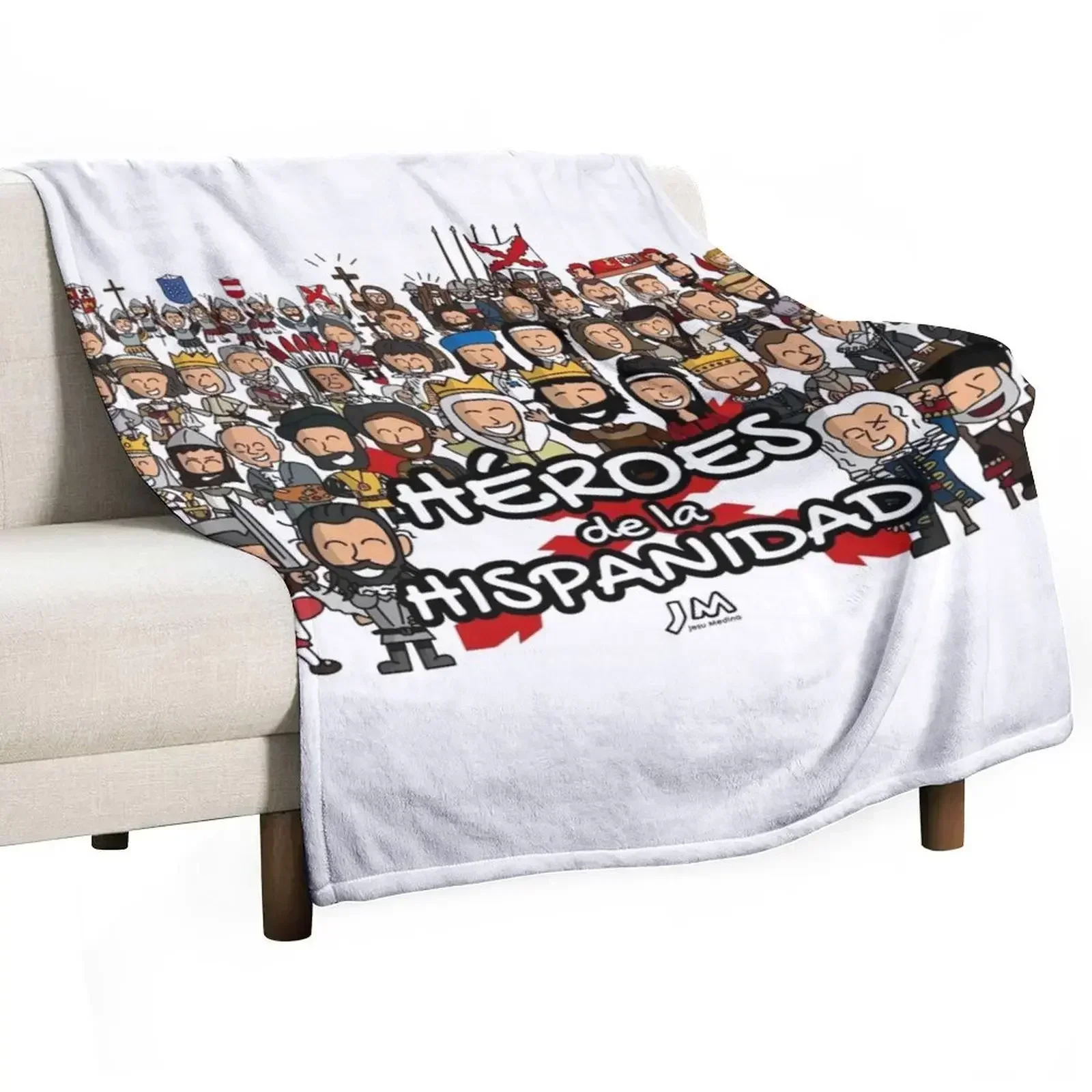 All the characters of Heroes of Hispanicity 2023 Throw Blanket Beautifuls Moving Custom Luxury Throw blankets ands Blankets