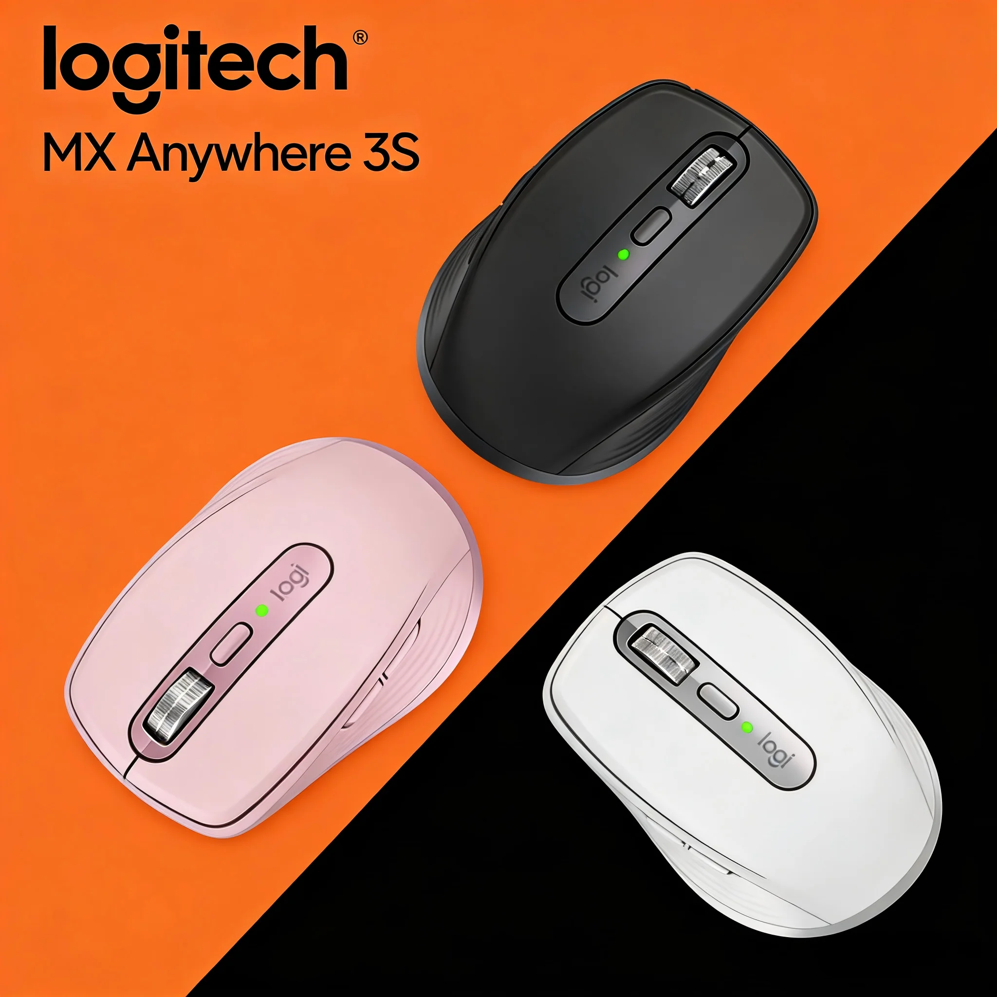 

Беспроводная мышь Logitech MX Anywhere 3S, элитная деловая мышь с ультрапортативным дизайном