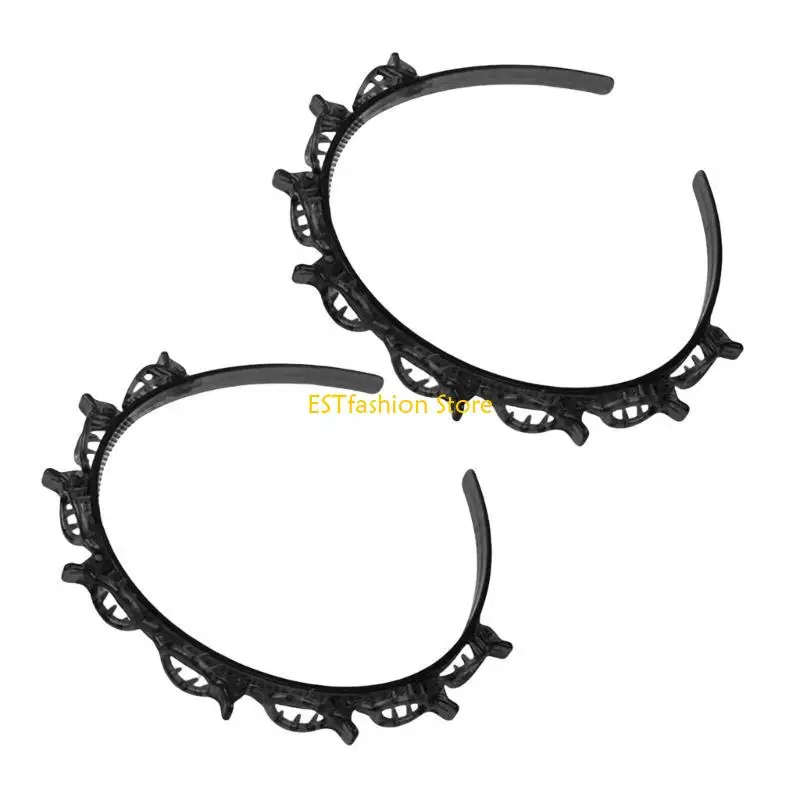 

Y5GC Женская повязка на голову с заколками для волос Парикмахерские головные уборы для модного образа