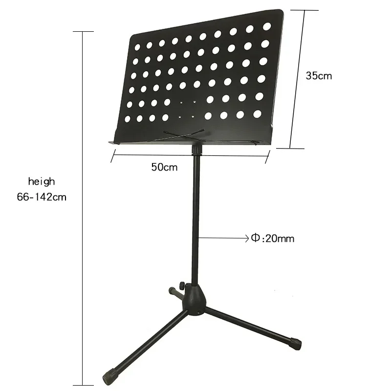 Wholesale Musical Instrument Stand Orchestral Music Stand Folding Small Sheet Music Stand