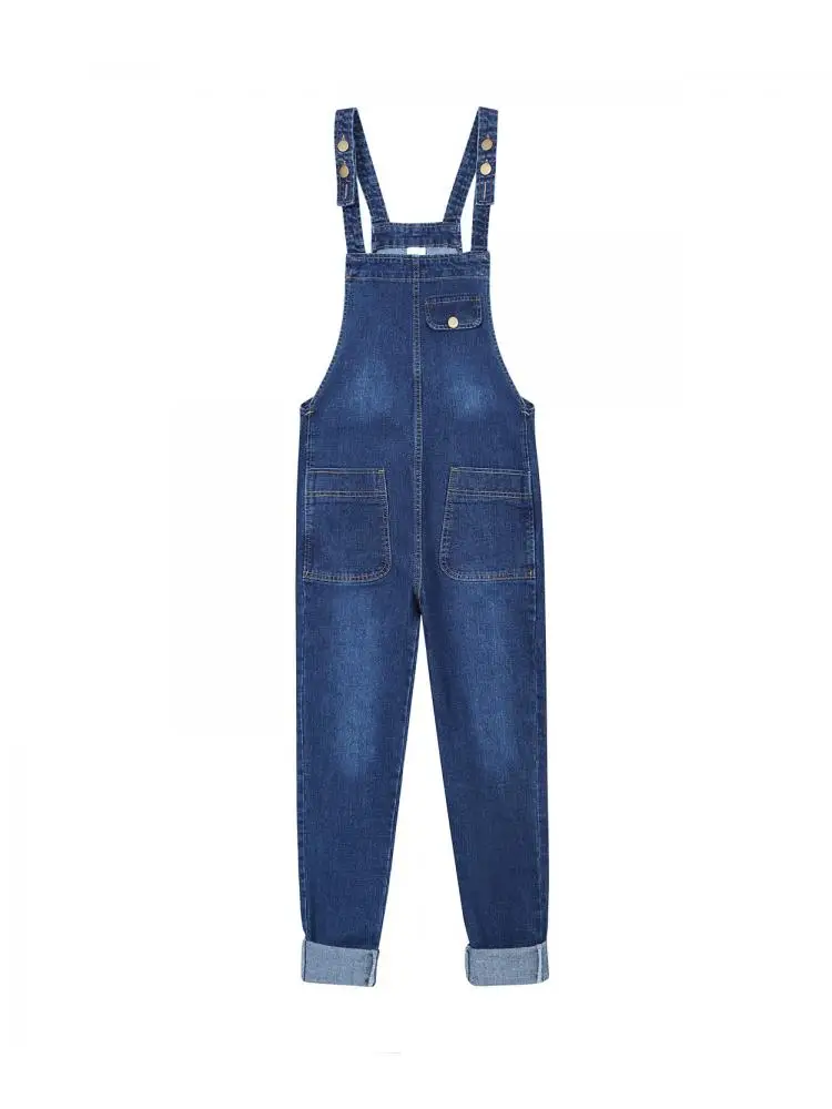 Jumpsuits Women   High waist plus size Casual Straight Ladies  Female Denim   Ankle-length Jeans Rompers  6XL 7XL 8XL