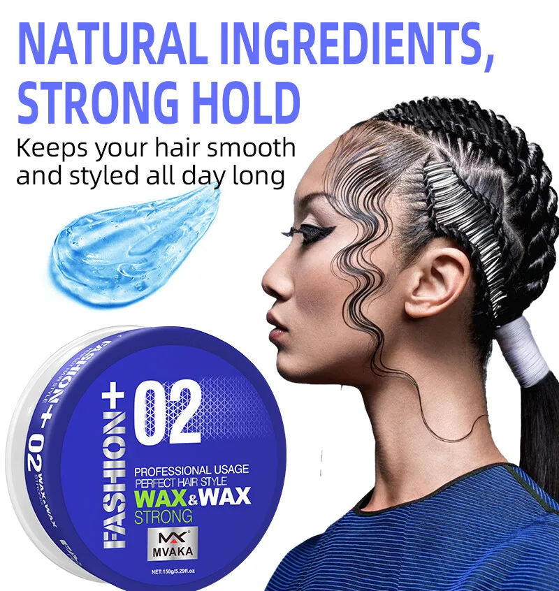 

Pretty Cowry Best Seller Non Greasy Edge Control Styling Hair Wax Long Lasting Styling Mud, Fluffy and Refreshing Hair Wax