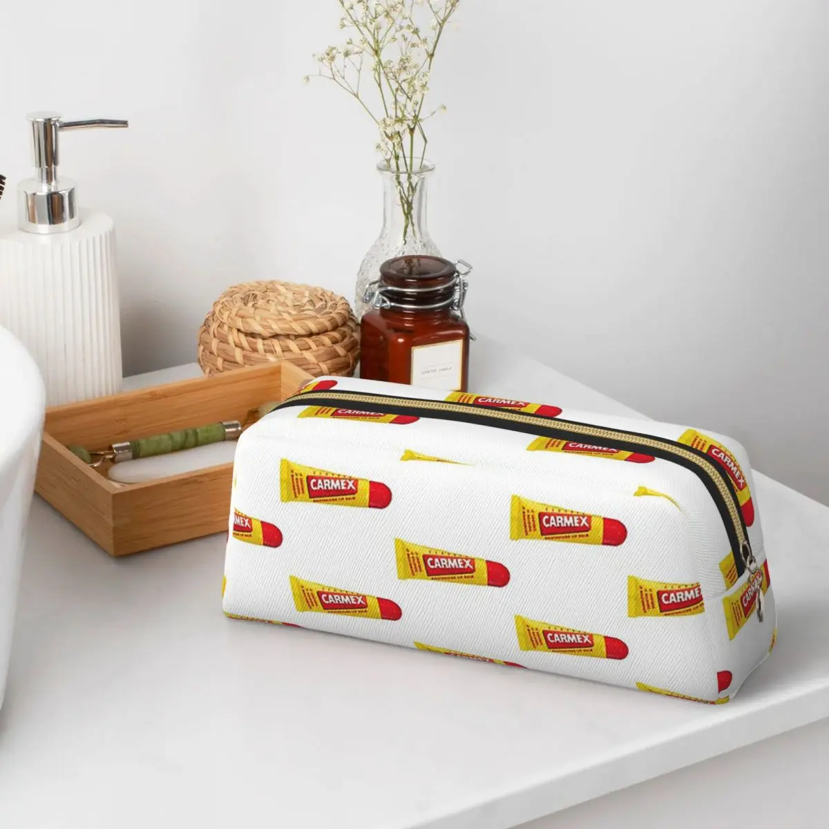 Estojos de Lápis Carmex para Estudantes, Presentes, Caixa de Canetas, Bolsa de Lápis de Grande Capacidade, Estojo de Armazenamento para Material Escolar