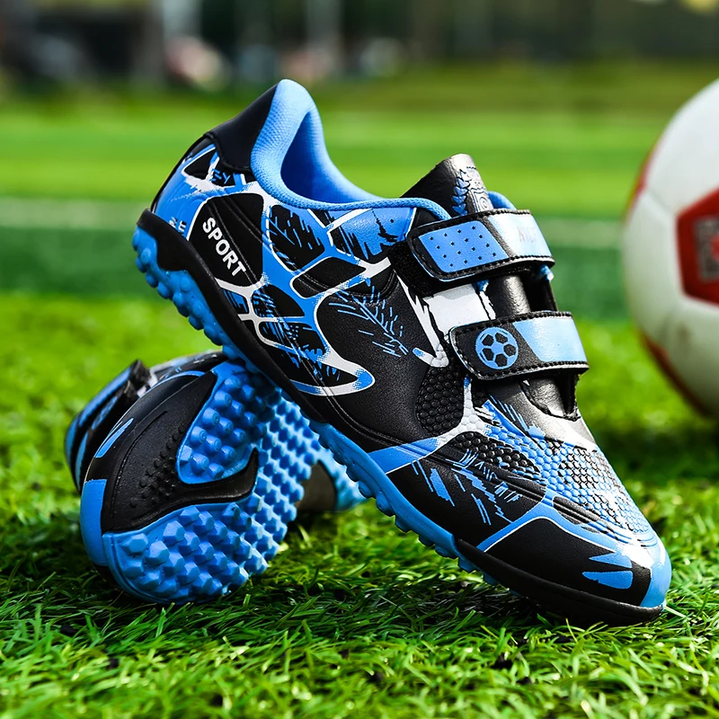 New Childrens Football Shoes for Boy Turf Training Outdoor Sports Fast Soccer Tenis Pro Original Football Boot for Kids