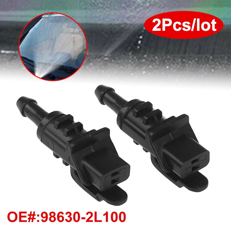 

New！2Pcs For I30 MK1 Elantra Touring 2007 2008 2009 2010 2011 2012 Front Windshield Wiper Washer Spray Nozzle Jet 98630-2L100