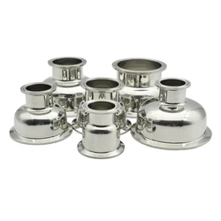 Sanitary Stainless Steel 304  Tri Clamp Bowl Reducer    50.5mm  64mm 91mm 119mm hemispherical 1.5