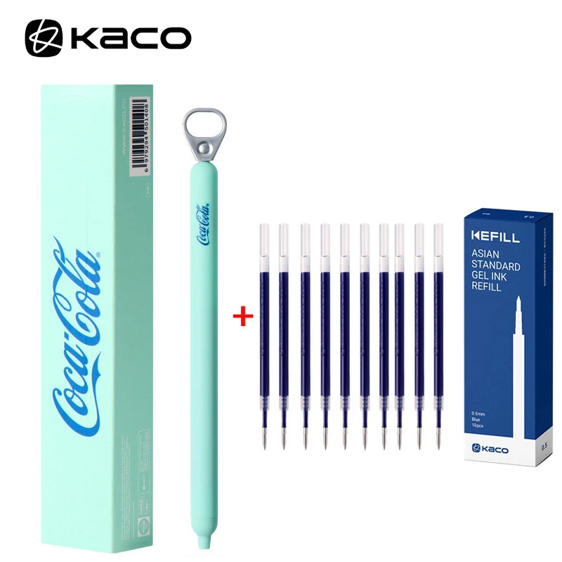 KACO Coca-Cola Limited Gel Pen,0.5mm Smooth Writing Vintage Tone Barrel Creative Ring Pull Design,ForWriting Stress Relief&Focus