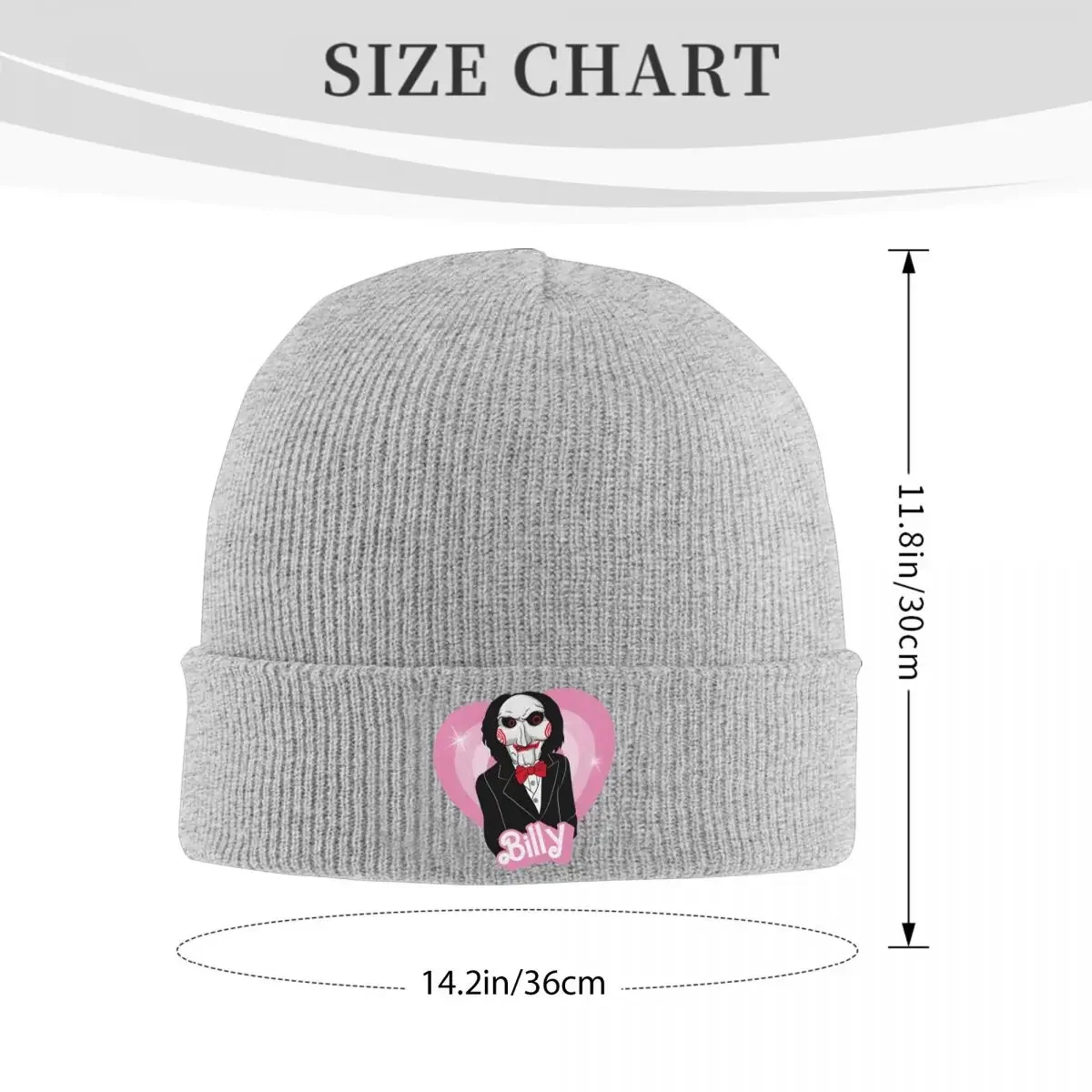 Romantic Billy Saw Knitted Hat Beanie Winter Hats Warm Acrylic Color Horror Movie Caps for Men Women