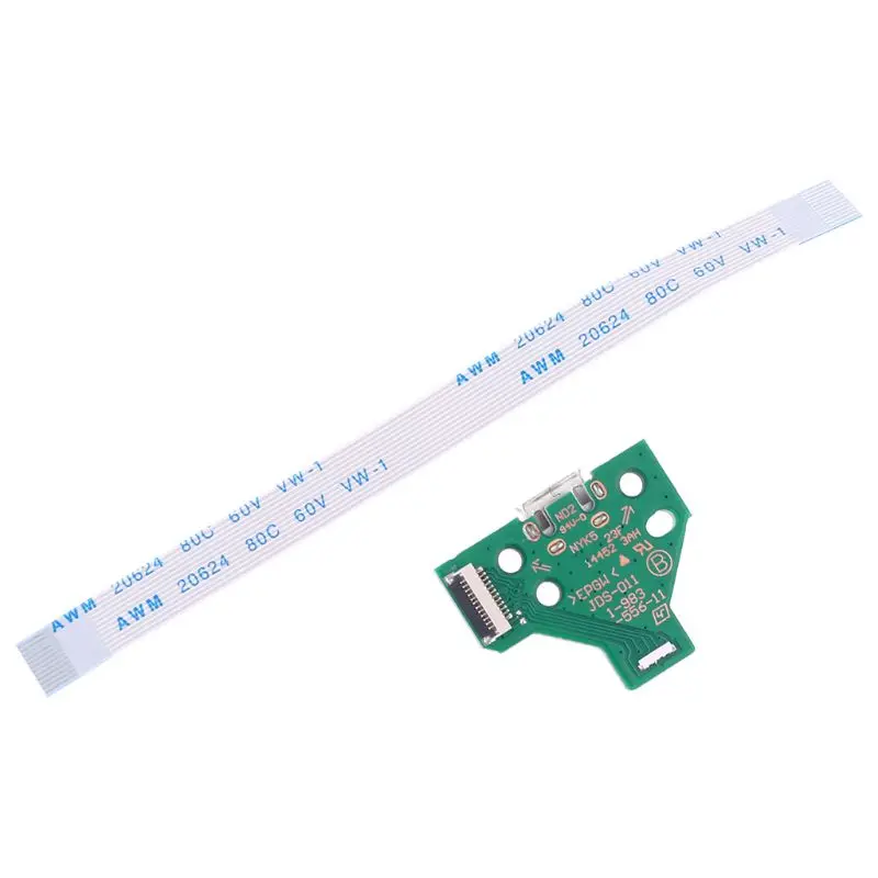 JDS-011 Replacement Charging Port Assembly 12 Pin Cable for  DualShock 4 Repair Spare Parts 896C