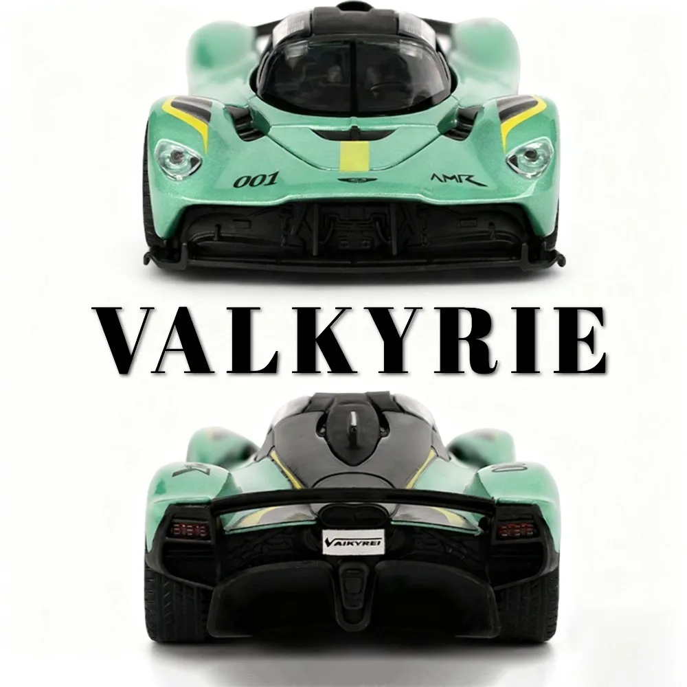 รถของเล่นโมเดลวาลคิรี วัลแคน รุ่นสปอร์ต ทำจากโลหะผสม แบบดึงหลัง มีเสียงและไฟ ของเล่นสะสมสำหรับเด็ก ของขวัญ