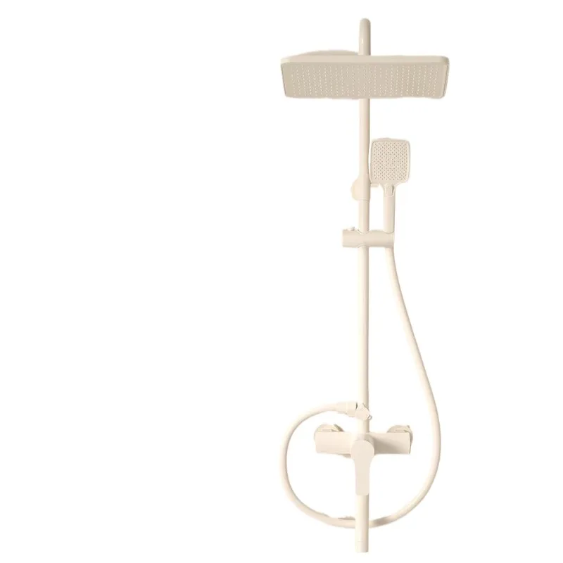 

Кремовый ветер, душевой набор, ванная комната, кнопка фортепиано, цифровая насадка для душа под давлением с постоянной температурой