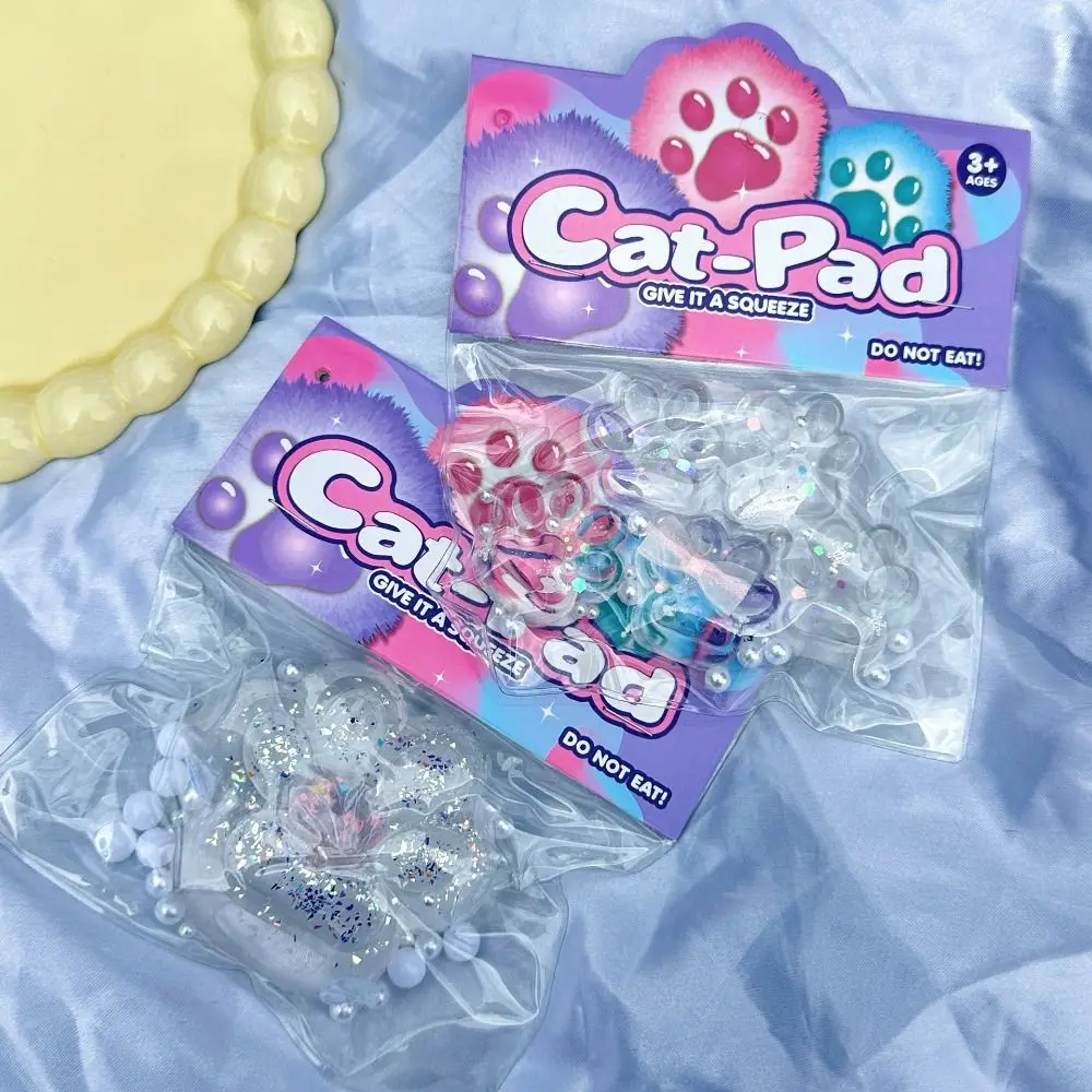 ตลก TPR Cat Paw ช้า Rebound ของเล่นไข่มุกโปร่งใสบีบ Cat Paw น่ารักสร้างสรรค์ Cat Claw Pinch ของเล่นที่ไม่ซ้ํากันของขวัญ