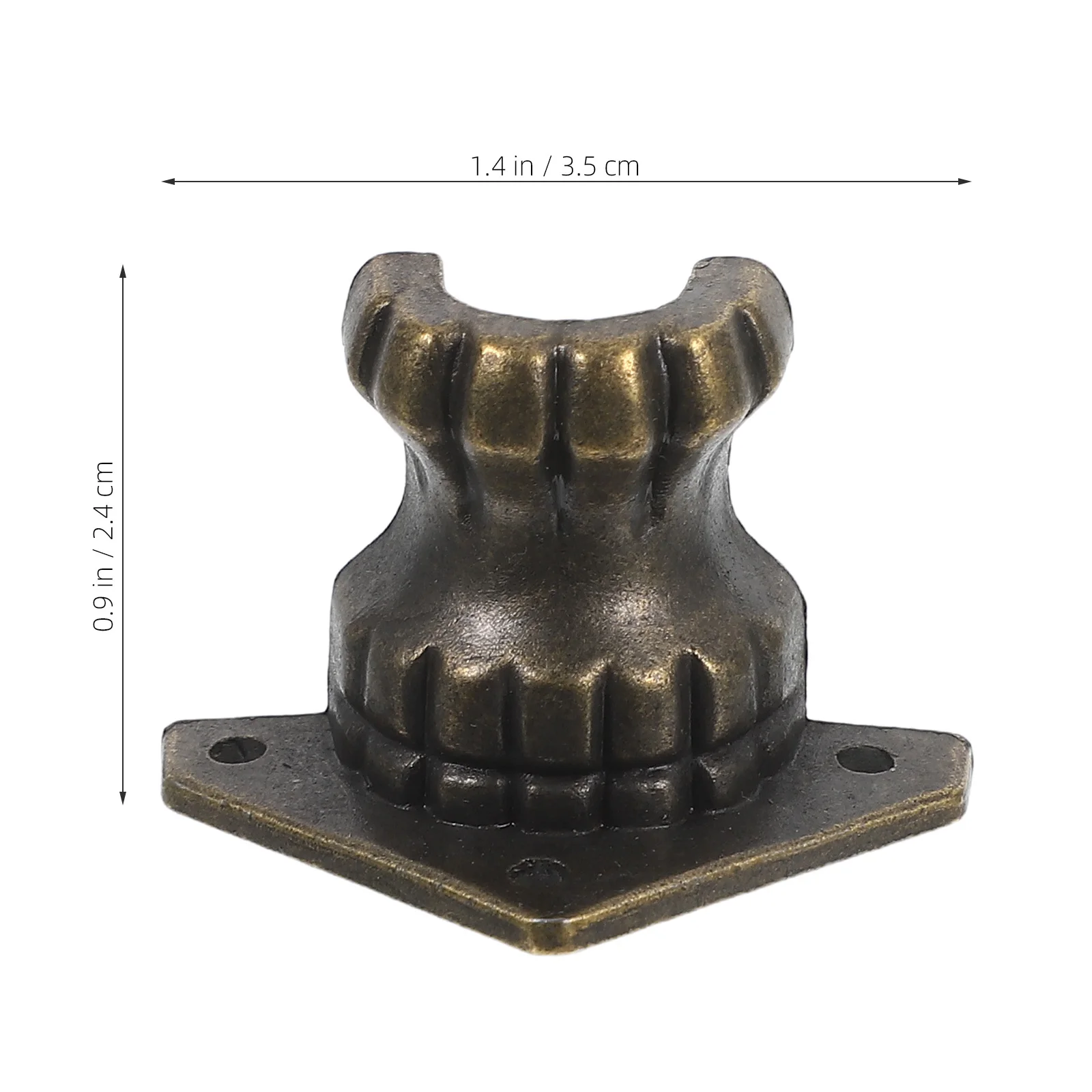 4 قطعة أرجل قطع الأثاث أقدام معدنية لخزانة طاولة القهوة واقيات زوايا سبائك الزيتون الأخضر الأجهزة أرجل الزخرفية