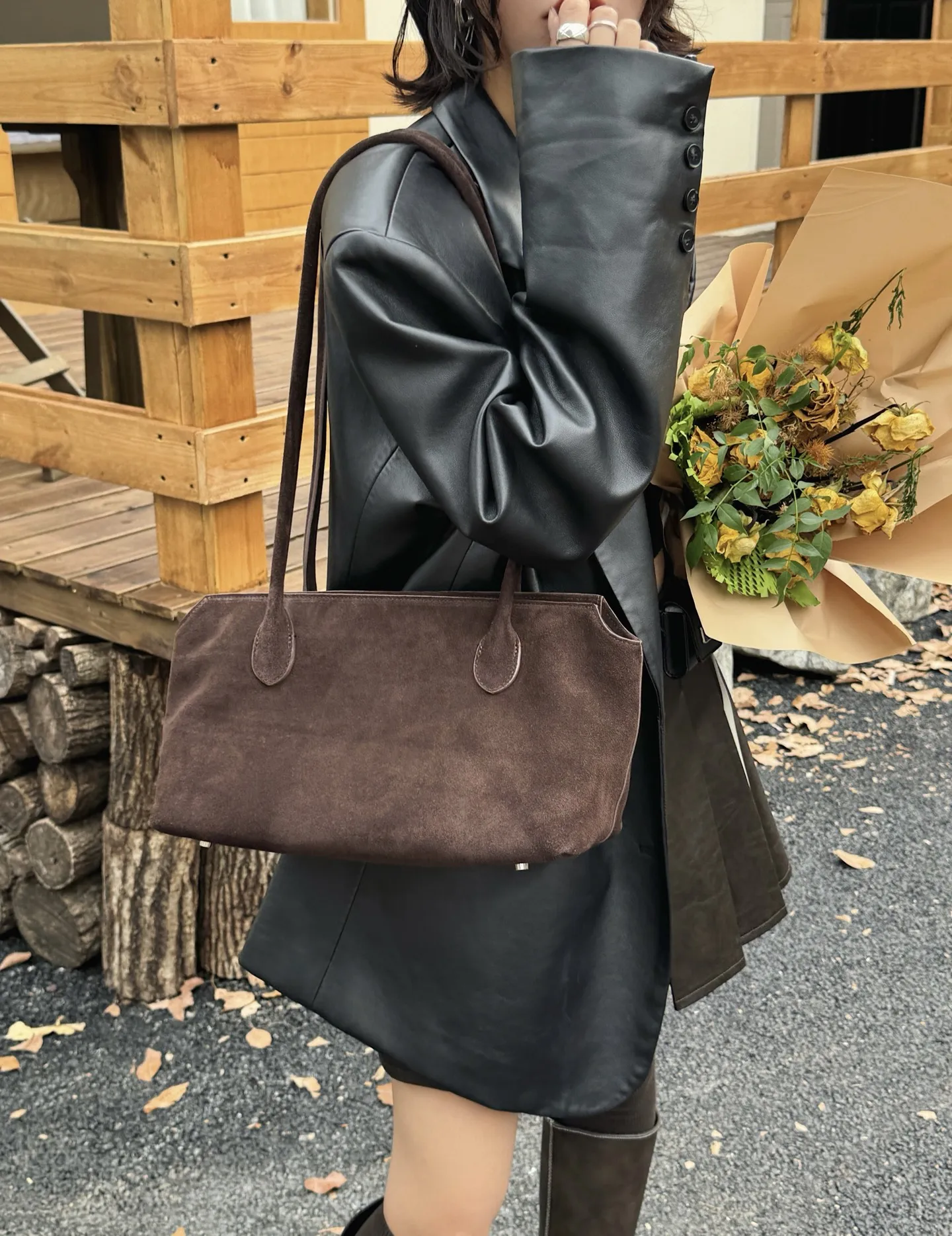 Women's Shoulder Bags Handbags Leather Bags Zipper Closure Large Capacity Underarm Shoulder Bags Fashion Stylev