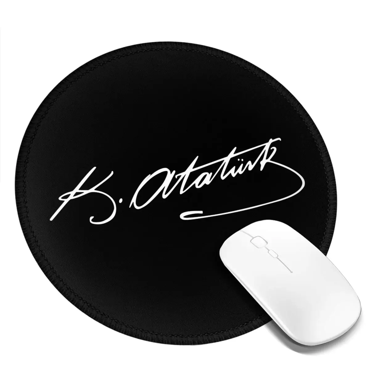 Ataturk Mouse Pad Ataturk Signature Desktop Rubber Mousepad Comfort Anti Fatigue Best Photo Mouse Mat